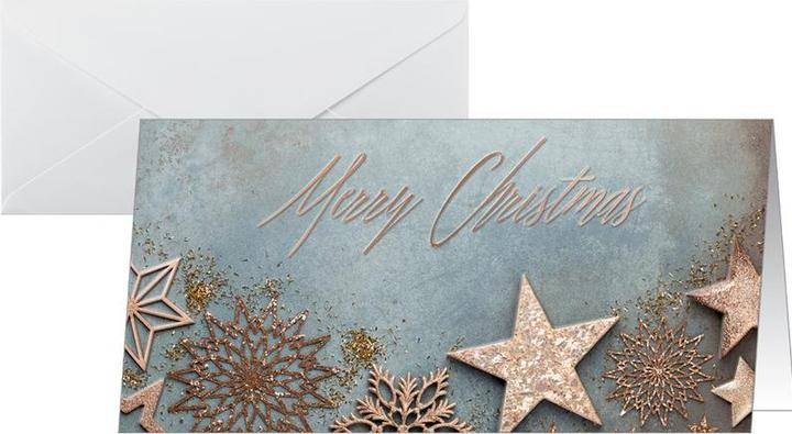 Sigel 10 Christmas cards Glamorous Christmas DIN long (10 pcs.)