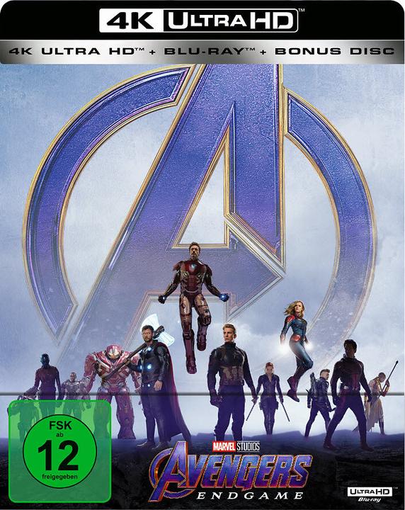 Immagine prodotto Avengers Endgame (Steelbook) - 4K Blu-ray (4k Blu-ray, 2019, Tedesco, Inglese)