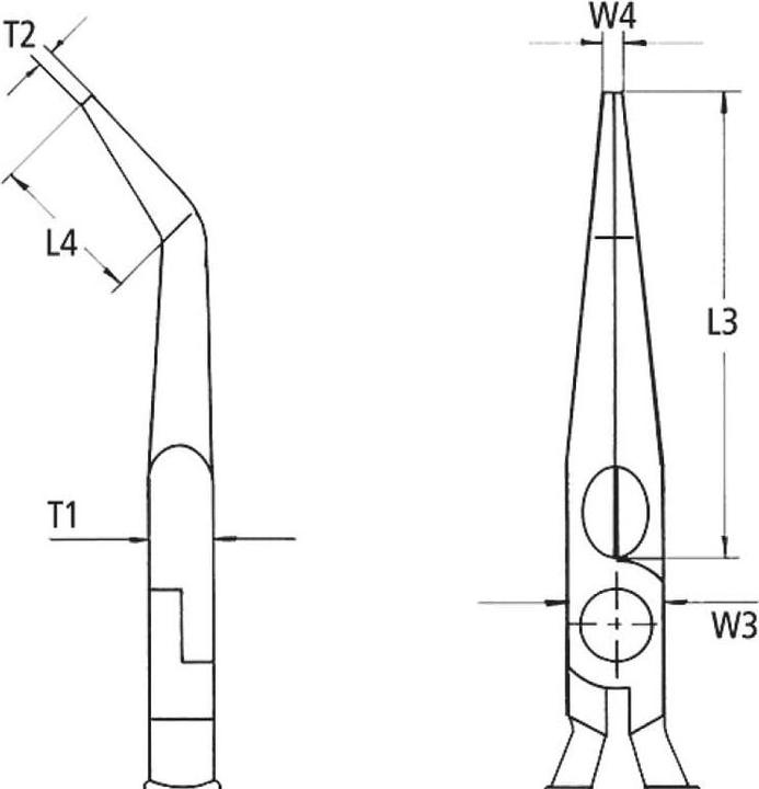 Image du produit Knipex Pince demi-ronde avec tranchant (200 mm)
