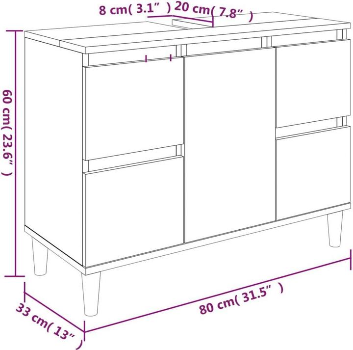 Image du produit VidaXL Calandra (80 x 33 x 60 cm)