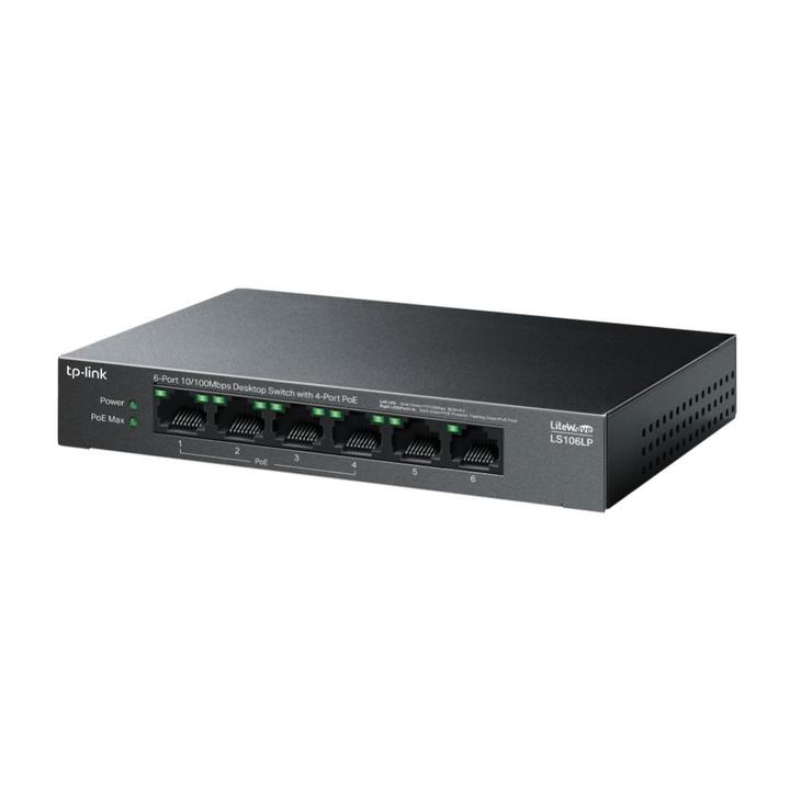 Produktbild TP-Link LS106LP /100 (4xPOE) Desktop switch (6 Ports)