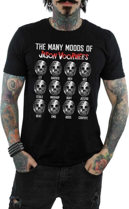 Actual product image Absolute Cult Mens The Many Moods Of Jason Voorhees T-Shirt (XL)