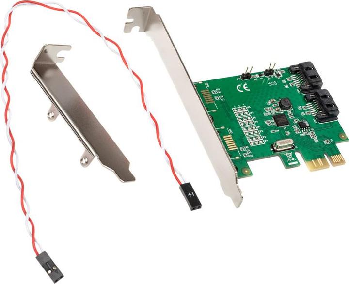 Produktbild InLine Schnittstellenkarte 2-fach SATA 6Gb/s x1 PCIe 2.0 RAID 0/1/SPAN