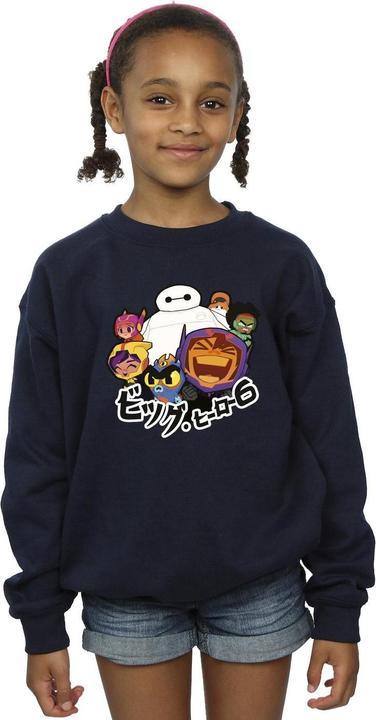 Image du produit Disney - Sweat BIG HERO BAYMAX GROUP MANGA - Fille (140, 146)