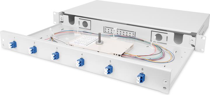 Actual product image Digitus Fiber Optic Splice Box, Equipped, LC, OS2 (S/UTP, CAT6, 0.28 m)