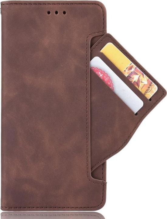 Actual product image Cover-Discount Galaxy S21 Ultra - case with many card slots brown (Samsung Galaxy S21 Ultra)