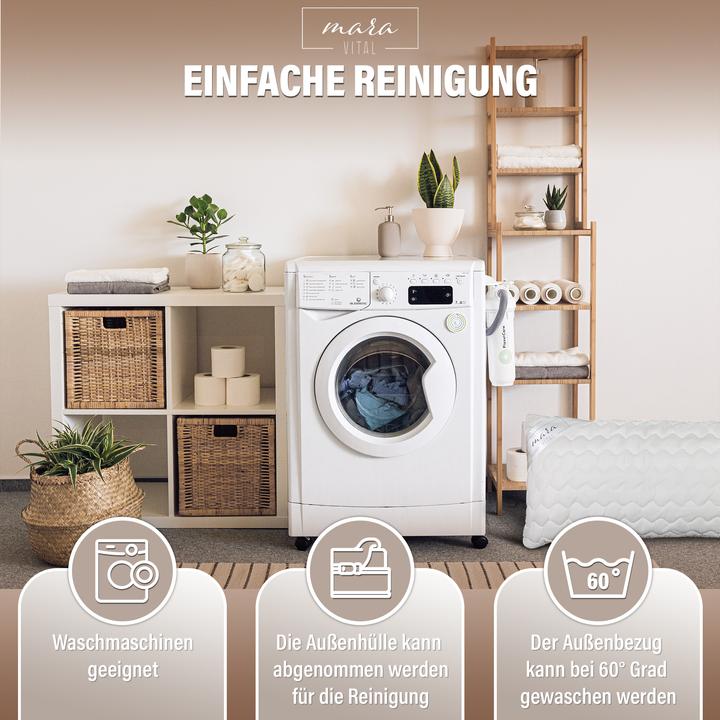 Image du produit Mara Vital Oreiller en laine vierge (80 x 80 cm)