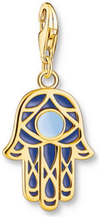 Produktbild Thomas Sabo Charm-Anhänger Fatima's Hand mit Kaltemaille vergoldet (925er Silber, Emaille)