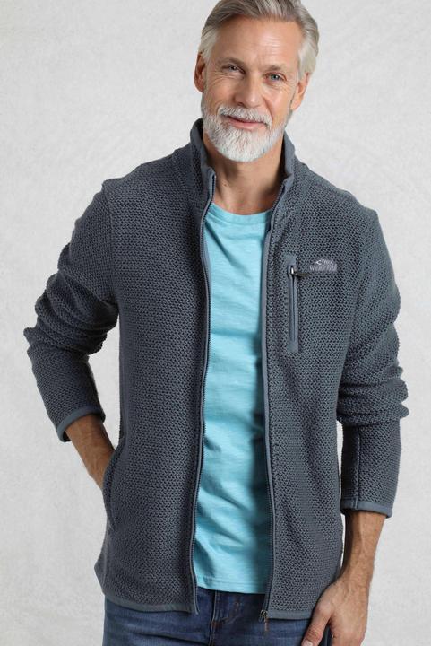 Actual product image Weird Fish Mens Transom Zip Macaroni Eco Friendly Jacket (S)