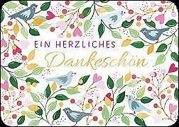 Image du produit Edition Gollong Postkarte / Dankeschn (Bltter und Vgel) / quer