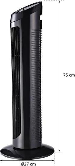 Actual product image Homcom Tower fan with 3 ventilation levels