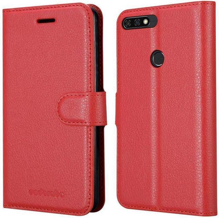 Actual product image Cadorabo Book with stand function cover (Honor 7c)