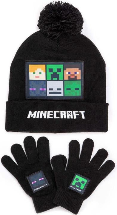 Produktbild Minecraft Hut Schal Und Handschuhset