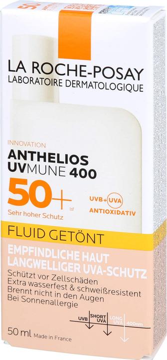 Actual product image La Roche Posay Anthelios Invisible Fluid Tinted (Sun cream face, SPF 50, 50 ml, 75 g)