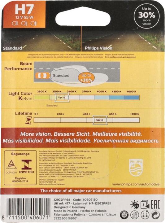 Actual product image Philips Vision (H7)