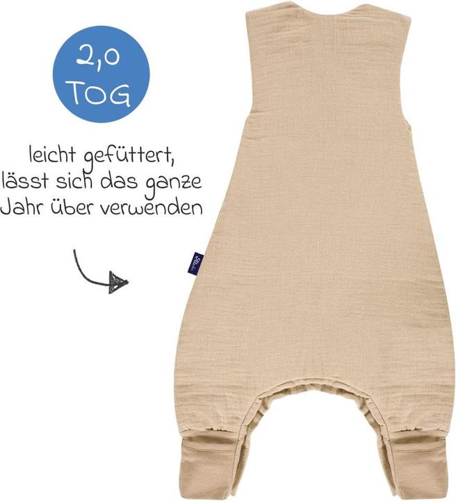 Produktbild Alvi Schlafsäcke Schlafsack mit Füssen Sleep-Overall 4 Season (70 cm)