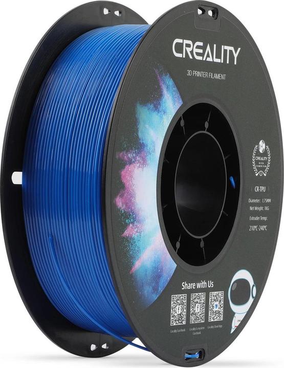 Creality Filament (TPU, 1.75 mm, 1000 g, Blau)