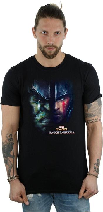 Actual product image Universal Textiles Mens Hulk Split Face Cotton T-Shirt (M)