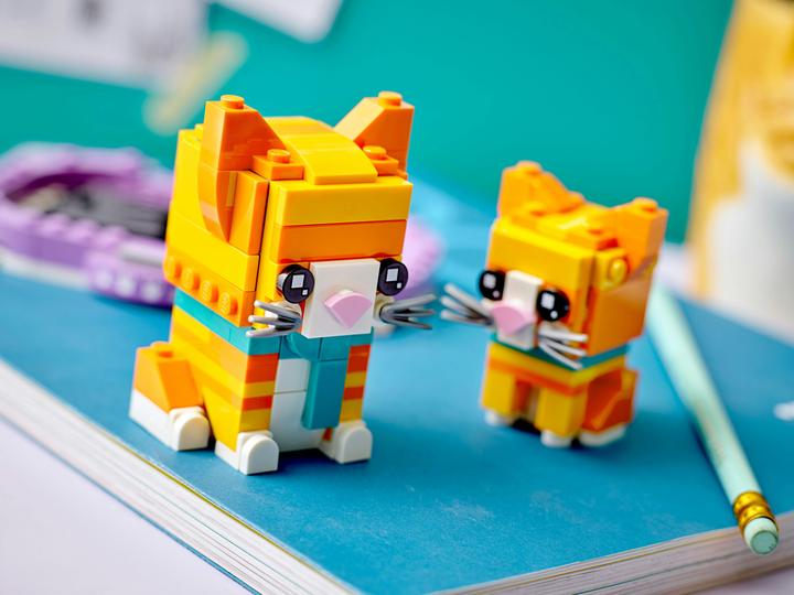 Image du produit LEGO BrickHeadz Chat rouge tigré 40480 (40480, LEGO Brickheadz)