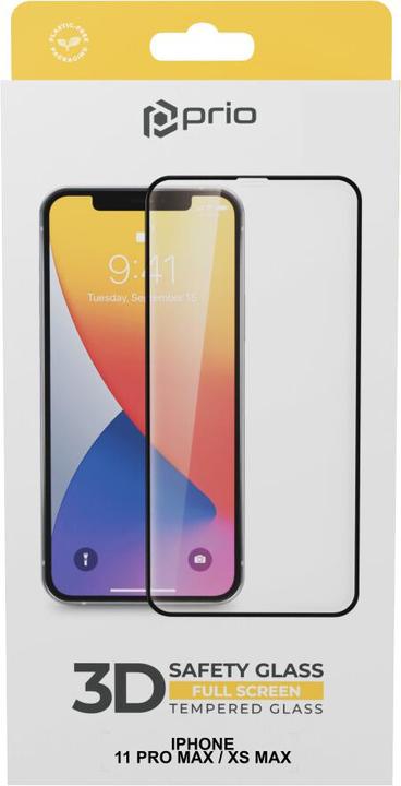 Image du produit prio Verre trempé 3D iPhone 11Pro Max/XS Max + verre Cam noir (1 pièce(s), Apple iPhone 11 Pro Max, Apple iPhone XS Max)