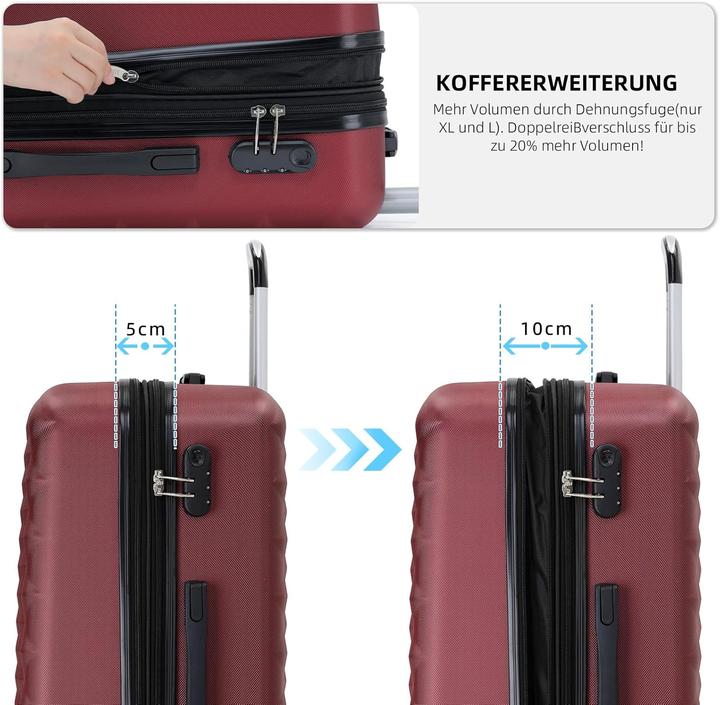 Actual product image Beibye Hartschalen-Reisekoffer (115 l, XL (from 140l))