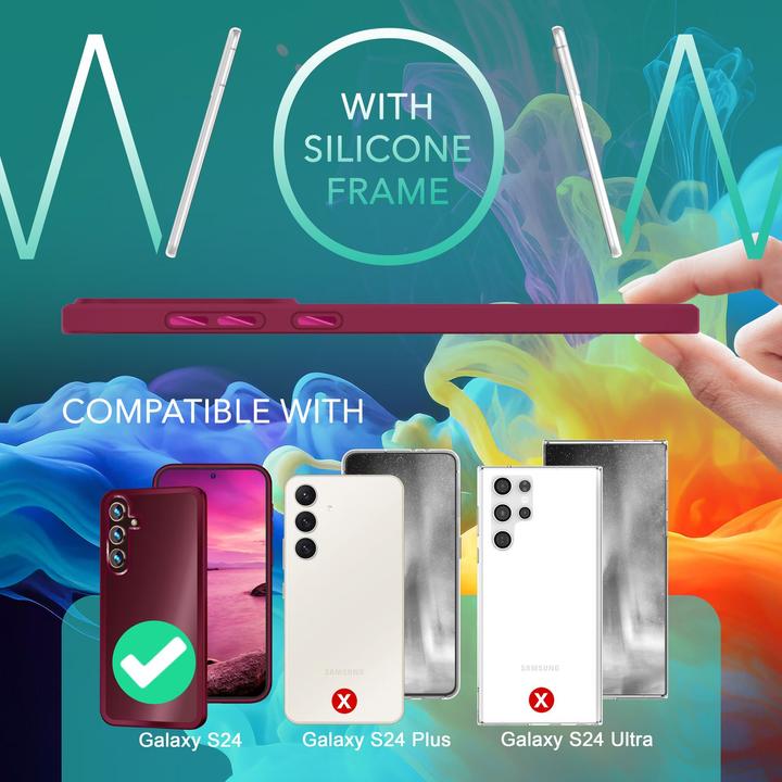 Image du produit Nalia Étui hybride semi-transparent avec cadre de protection (Samsung Galaxy S24)