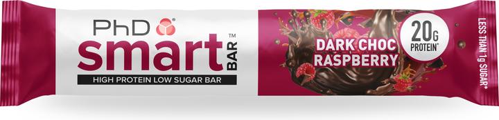 Actual product image PhD Nutrition Smart bar (Raspberry, Black chocolate, 12 pcs., 768 g)