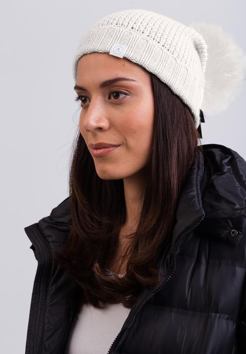 Produktbild Cash-Mere Kaschmir Mütze mit Bommel (One Size)
