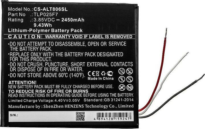 Image du produit CoreParts Batterie pour tablette Alcatel
