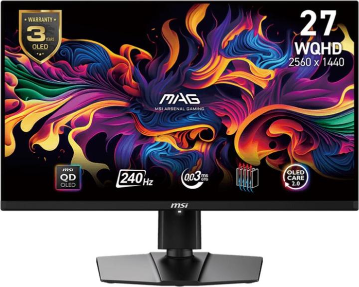 MSI MAG 271QPXDE QD-OLED E2 (2560 x 1440 pixels, 26.50")