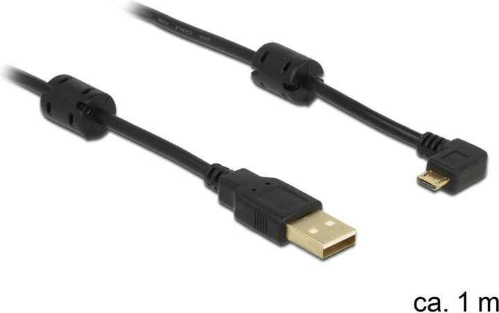 Image du produit Delock USB-A - USB micro-B coudé 270 (1 m, USB 2.0)