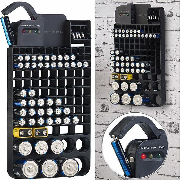 Image du produit Pearl Organiseur pour 110 piles avec testeur