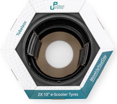 Actual product image Urban Prime Kit De 2 Pneus 10 Tubeless Compatible Toutes Trottinettes 10.