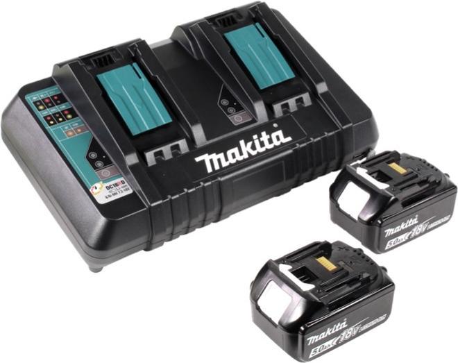 Produktbild Makita DLM432PT2 Akku-Rasenmäher 2X18V, 43cm, 2X5,0Ah Li-Ion DC18RD, 3 (Akkubetrieb)