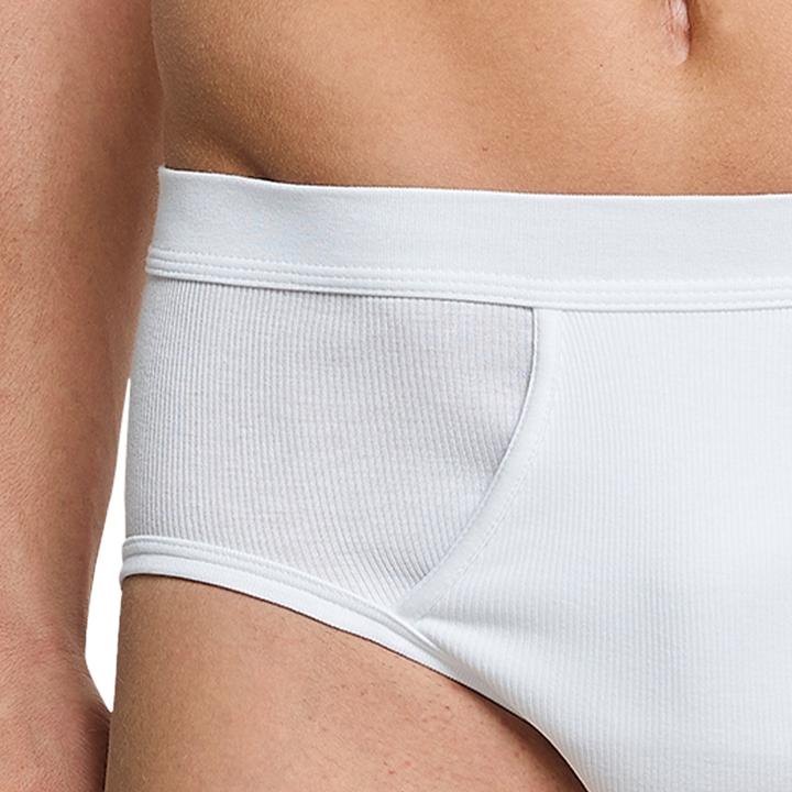 Actual product image Schiesser Pack of 4 Cotton Essentials Double Rib Sports Briefs (XXL, pack of 4)