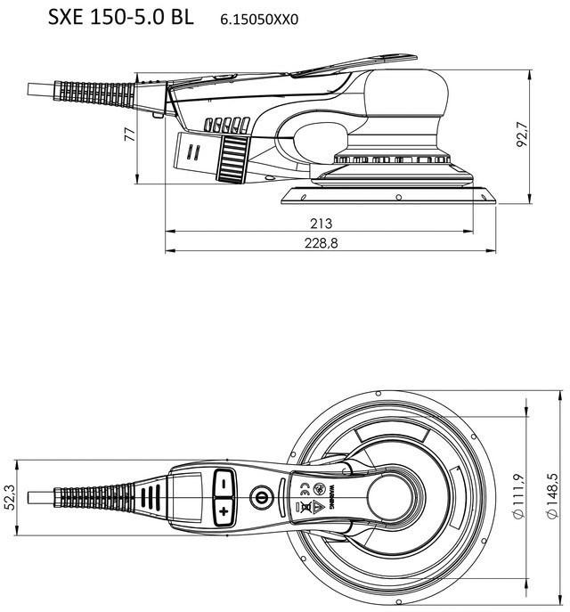 Immagine prodotto Metabo SXE 150-5.0 BL (Levigatrici rotorbitali, 350 W)