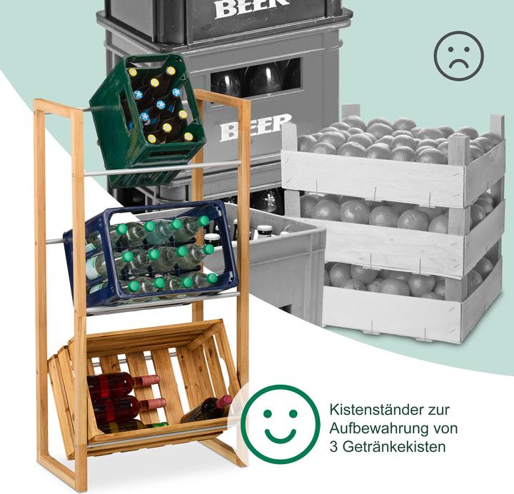 Produktbild Relaxdays Getränkekistenregal