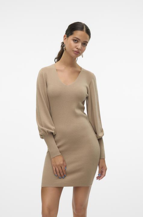 Actual product image Vero Moda VMHOLLYKARISPUFF Short dress knitted dress (XL)