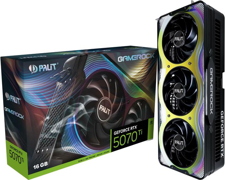 Immagine prodotto XpertVision Palit RTX5070TI GameRock 16GB GDDR7 HDMI 3xDP (16 GB)