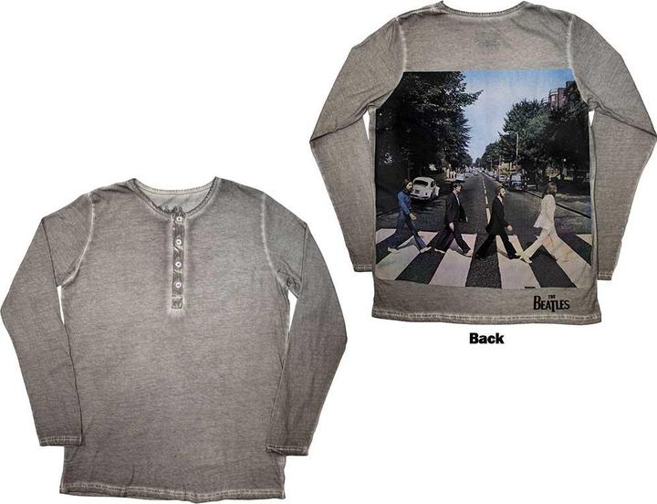Actual product image The Beatles Abbey Road Back Print Stone Wash Back Print (Longsleeve) (L)