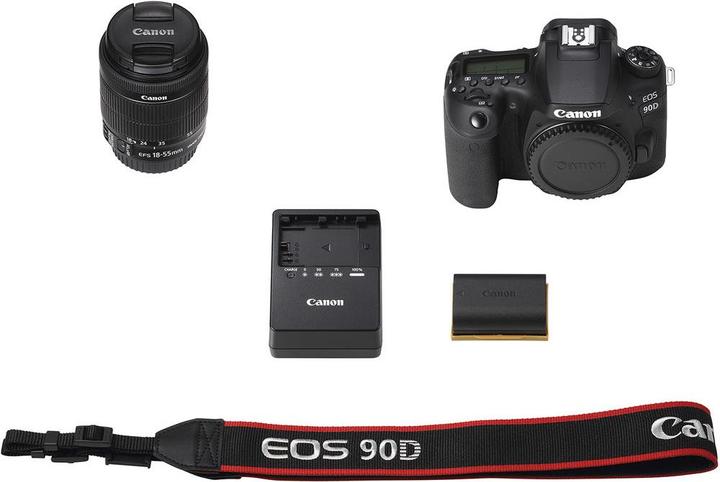Actual product image Canon EOS 90D - (EU) (18 - 55 mm, 32.50 Mpx, APS-C / DX)