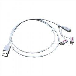 Productafbeelding Roline USB 2.0 Sync & Charge Kabel Type A - Type C (1 m, USB 2.0)