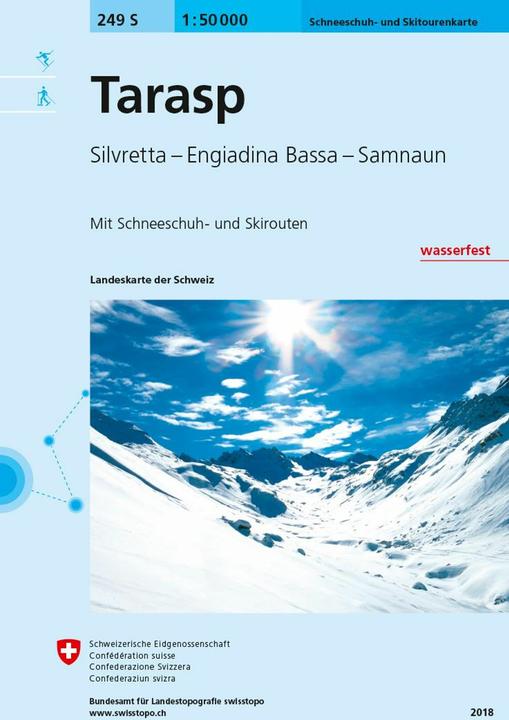 Produktbild Landkarte 249SKI Tarasp 1:50'000