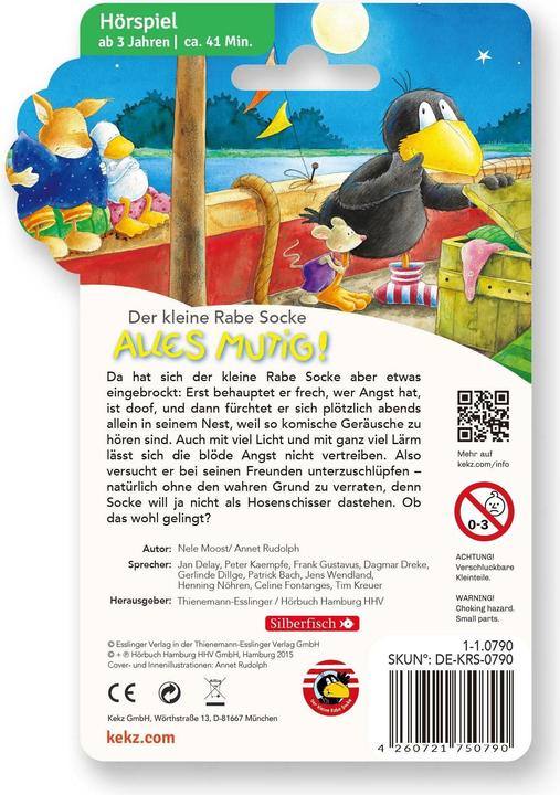 Image du produit Kekz Audiochip Le petit corbeau Chaussette - Tout le courage du monde (Allemand)