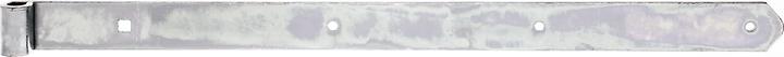 Produktbild GAH Ladenband Länge 600 x 13 x 40 mm Stärke 5 mm Stahl galv. verz. dickschichtpassiviert Ø 13 mm abge...