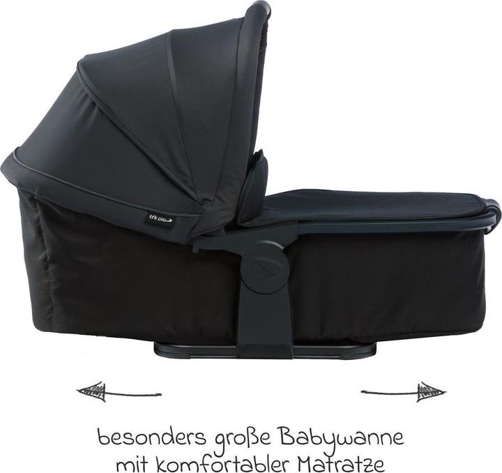 Actual product image TFK Kinderwagen 3 in 1 3in1 Kombi-Kinderwagen-Set Pro mit Luftreifen