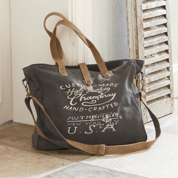 Image du produit Loberon Sac Kamjenia gris foncé/marron