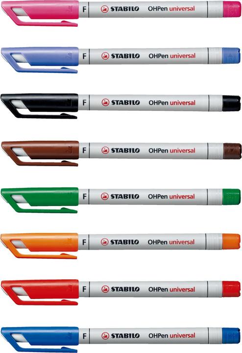 Produktbild STABILO OHPen universal Folienstift wasserlöslich (Schwarz, 0.70 mm, 10 x)