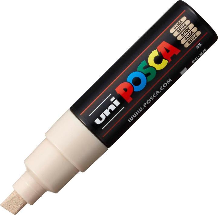 Actual product image Posca Marker PC-8K wedge tip (Beige, 8 mm, 1 x)