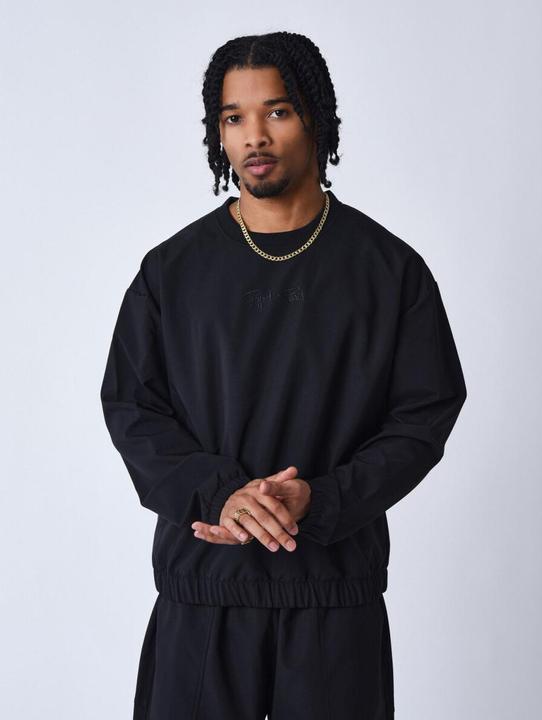Project X Paris Texturiertes Sweatshirt mit Rundhalsausschnitt (M)